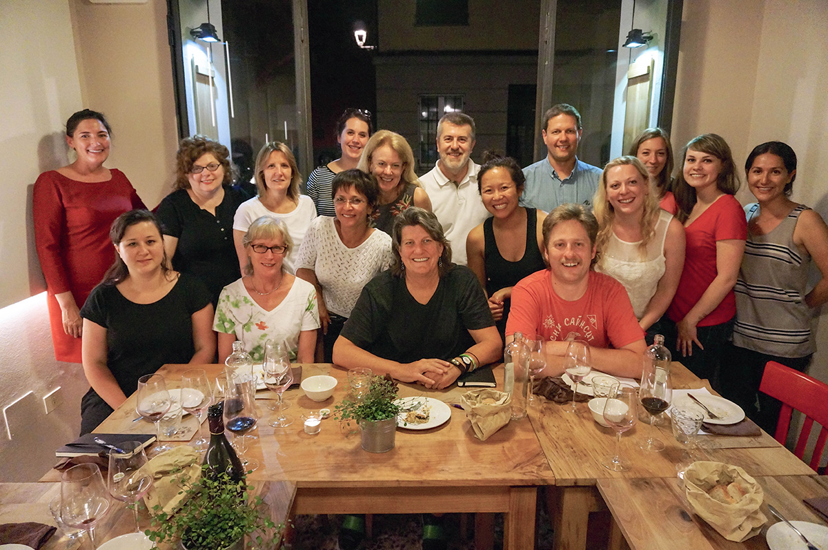 First group dinner together.