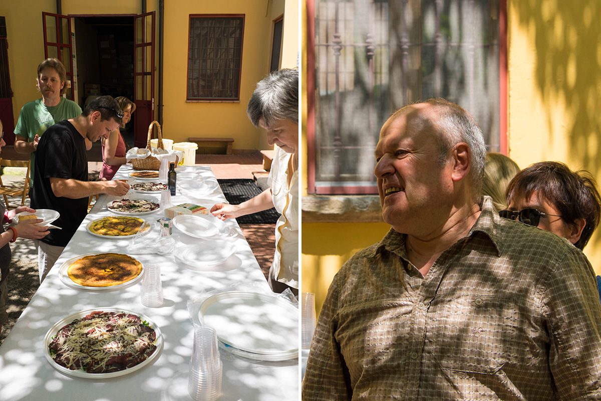 Lunchtime at the Cavalli home.