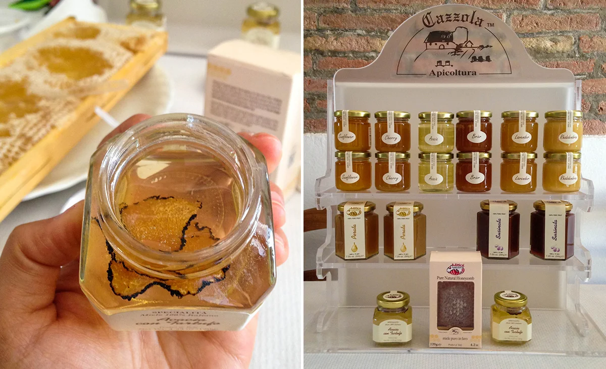 Truffle honey and their line of honey products.