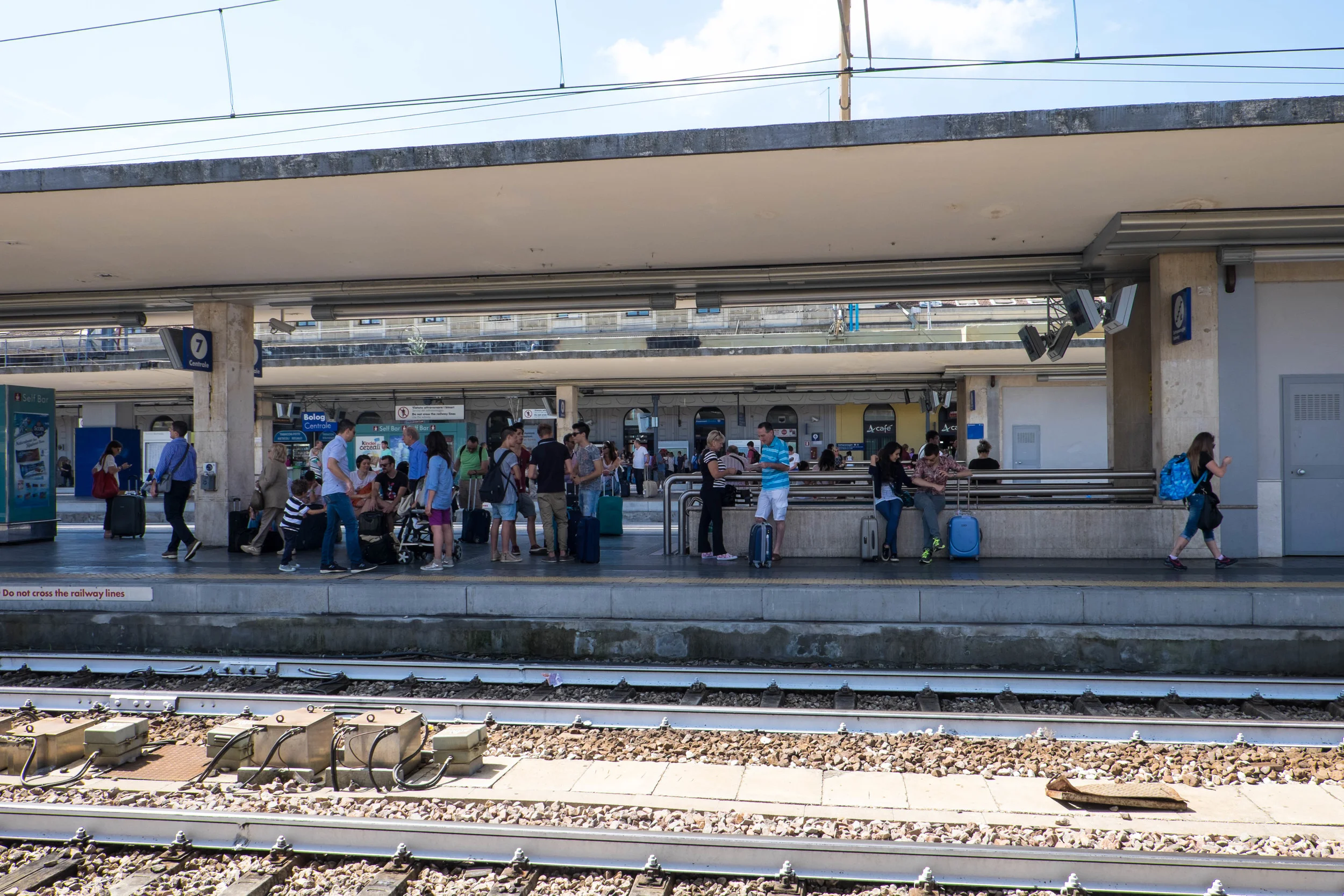 Bologna Train Station. Off to Germany - click here to see photos from my German adventure.