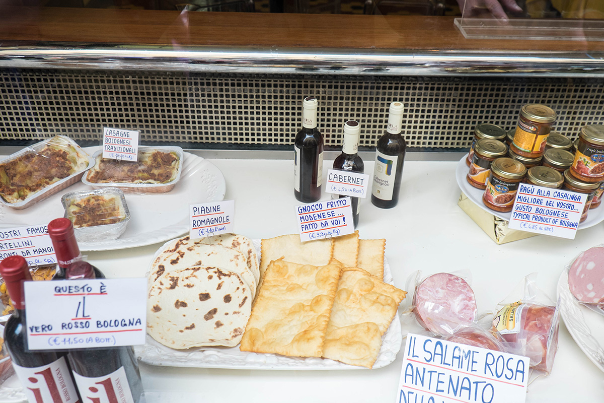 The food of Bologna.