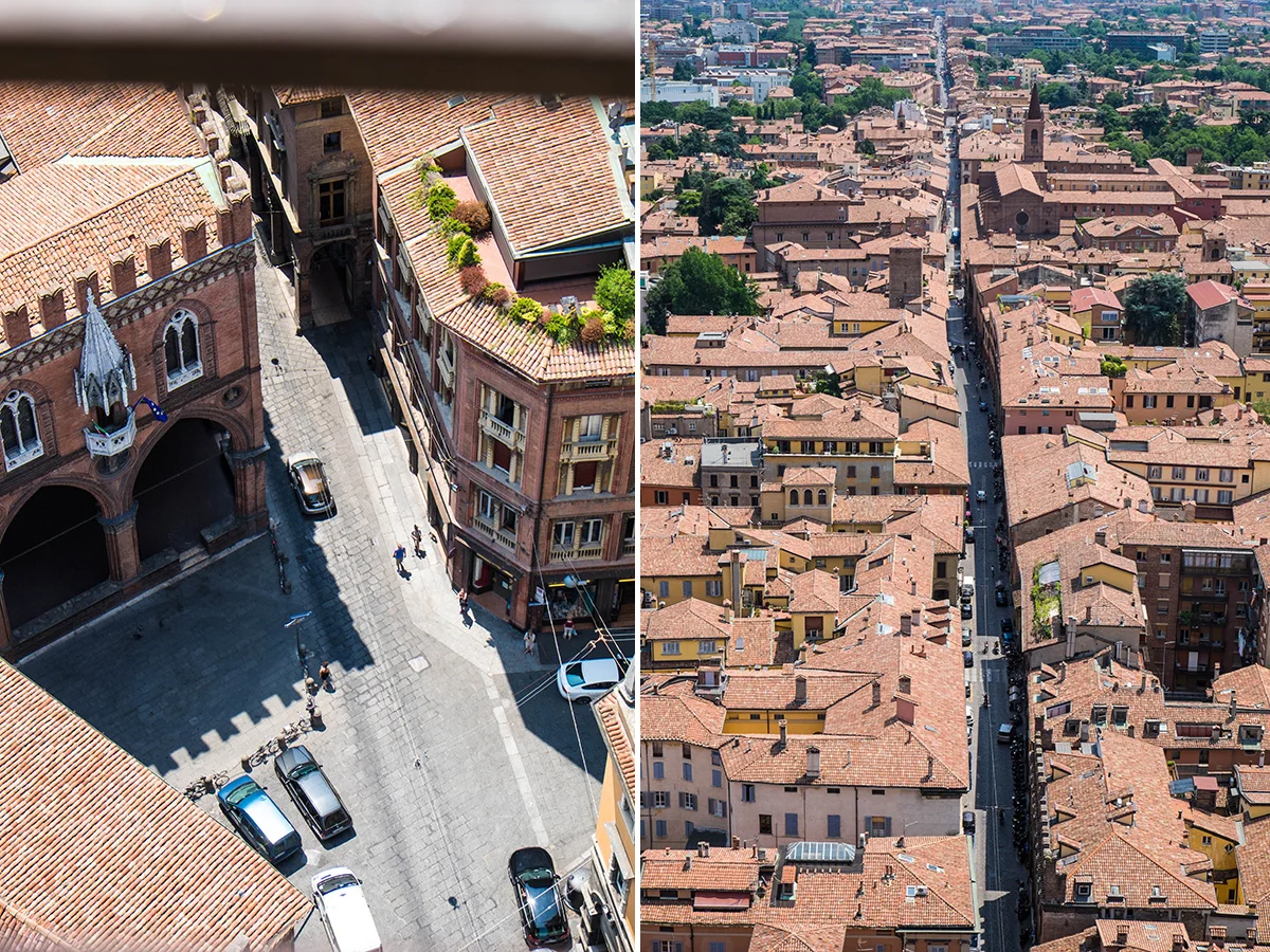 Street lines of Bologna.