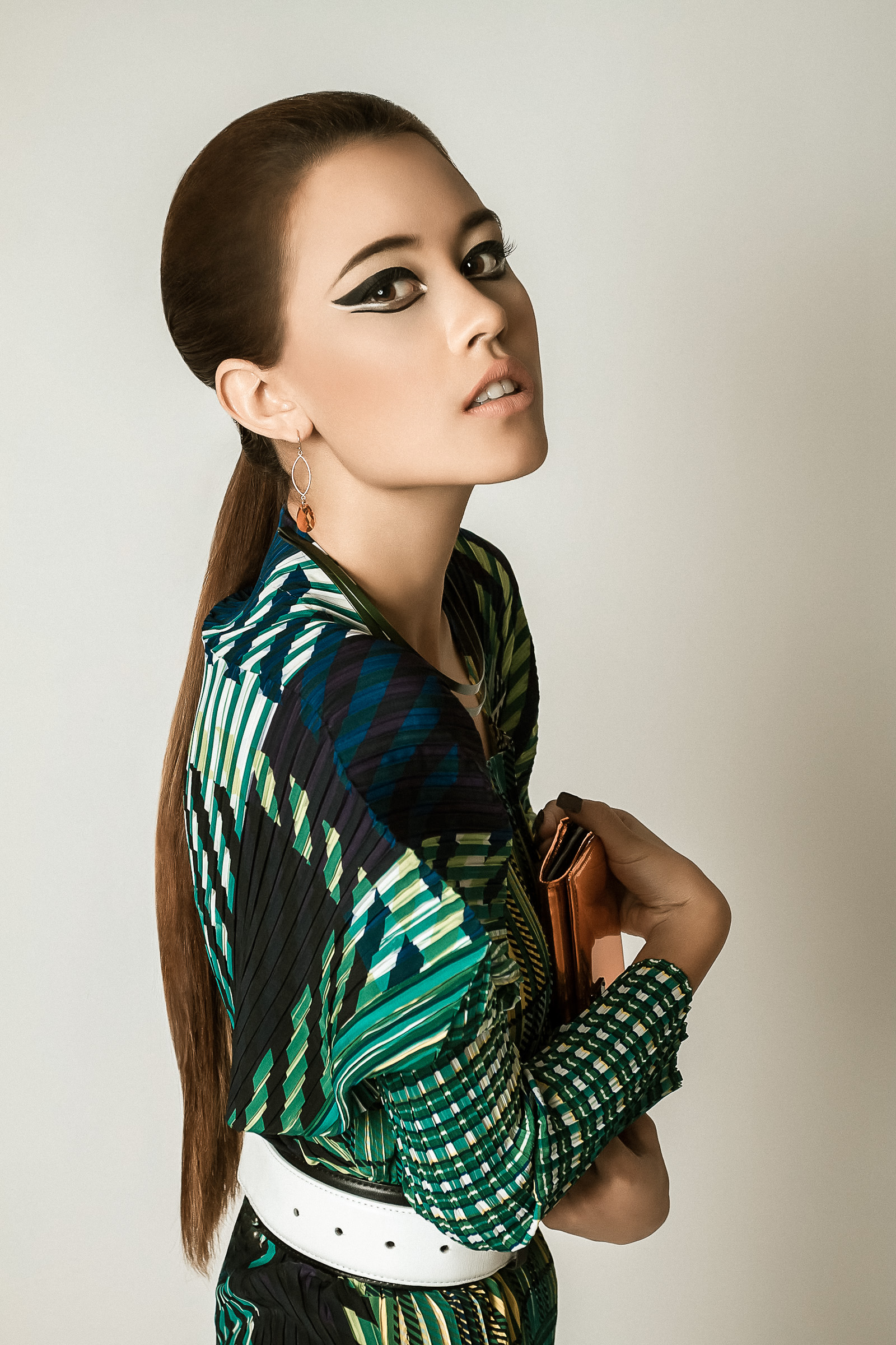 Technically, this was an editorial shoot that we had to reshoot. But we got a great high fashion test shot of it nonetheless. This was the asparagus dress. You will learn more about it in the near future.