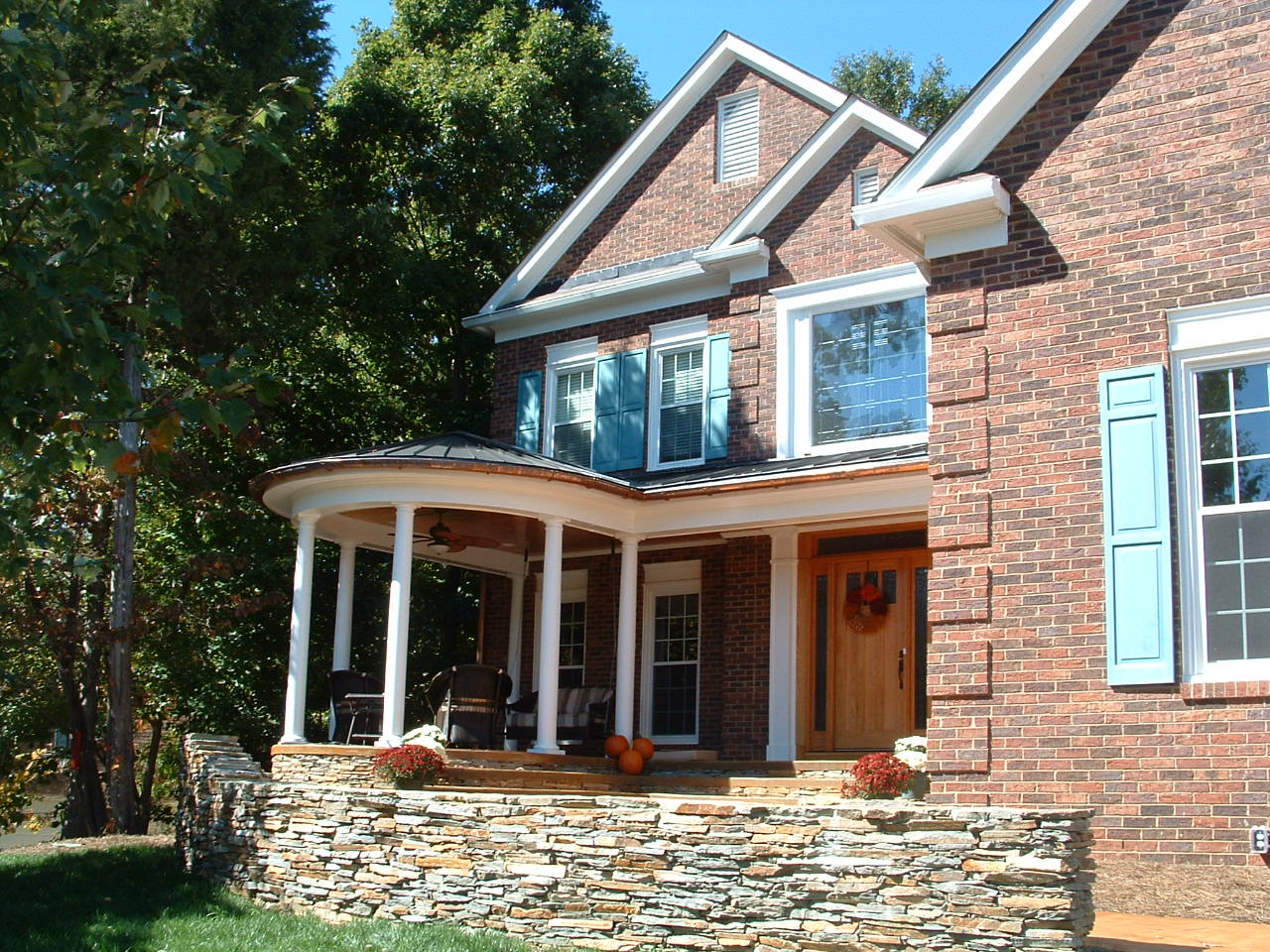 Alternate view of front porch addition