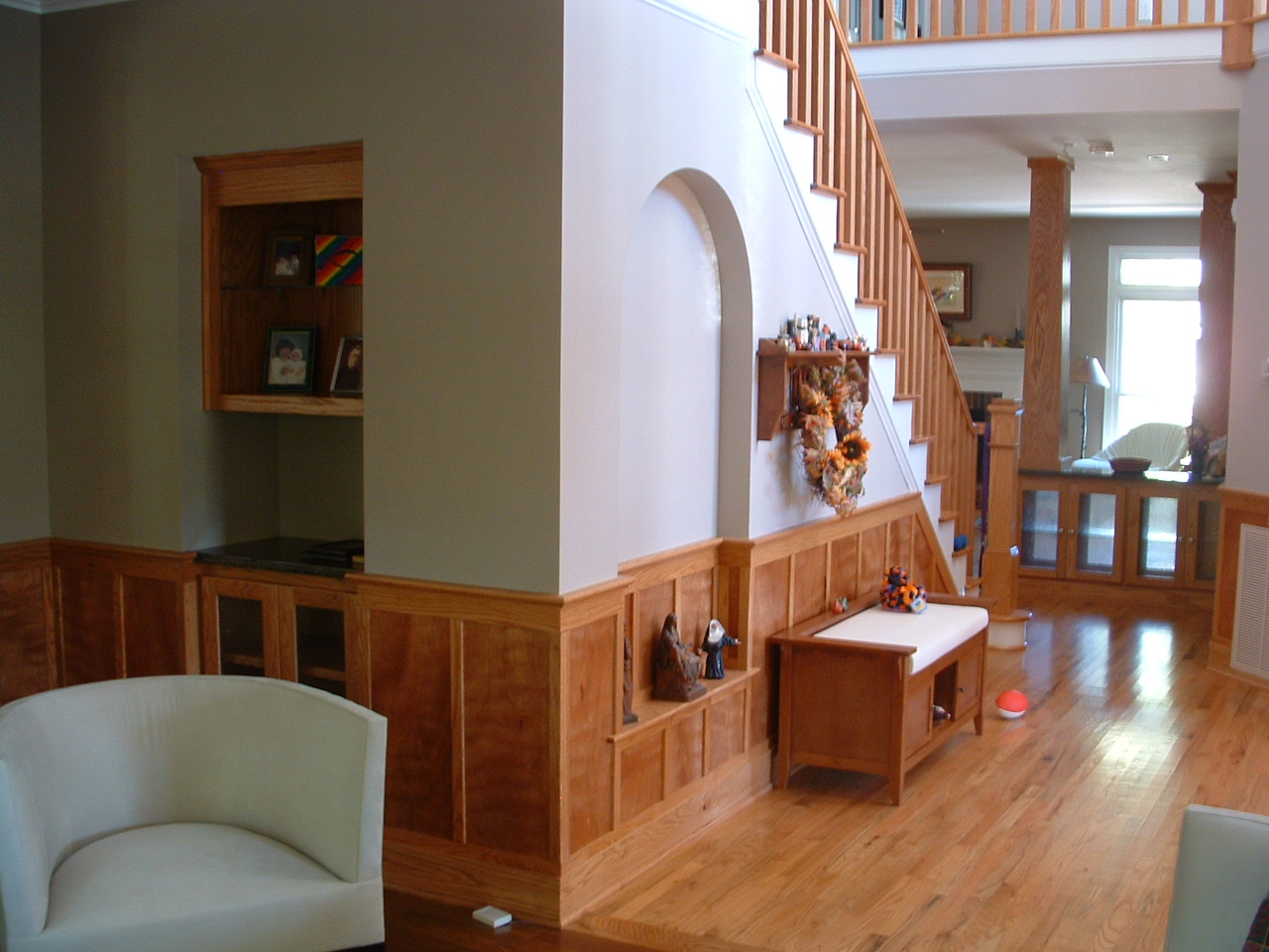 View of Stair after Craftsman Reno.