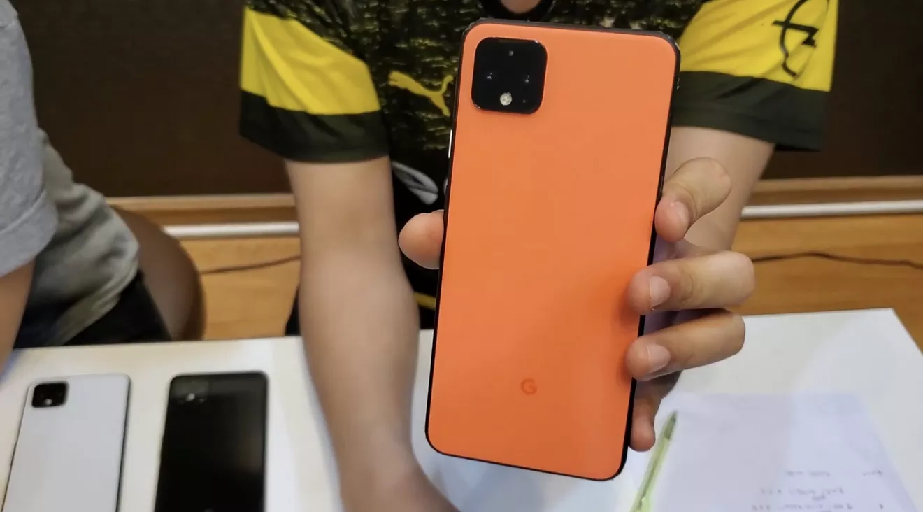 The limited edition ‘Oh So Orange’ Pixel 4 (Source: Rabbit TV)