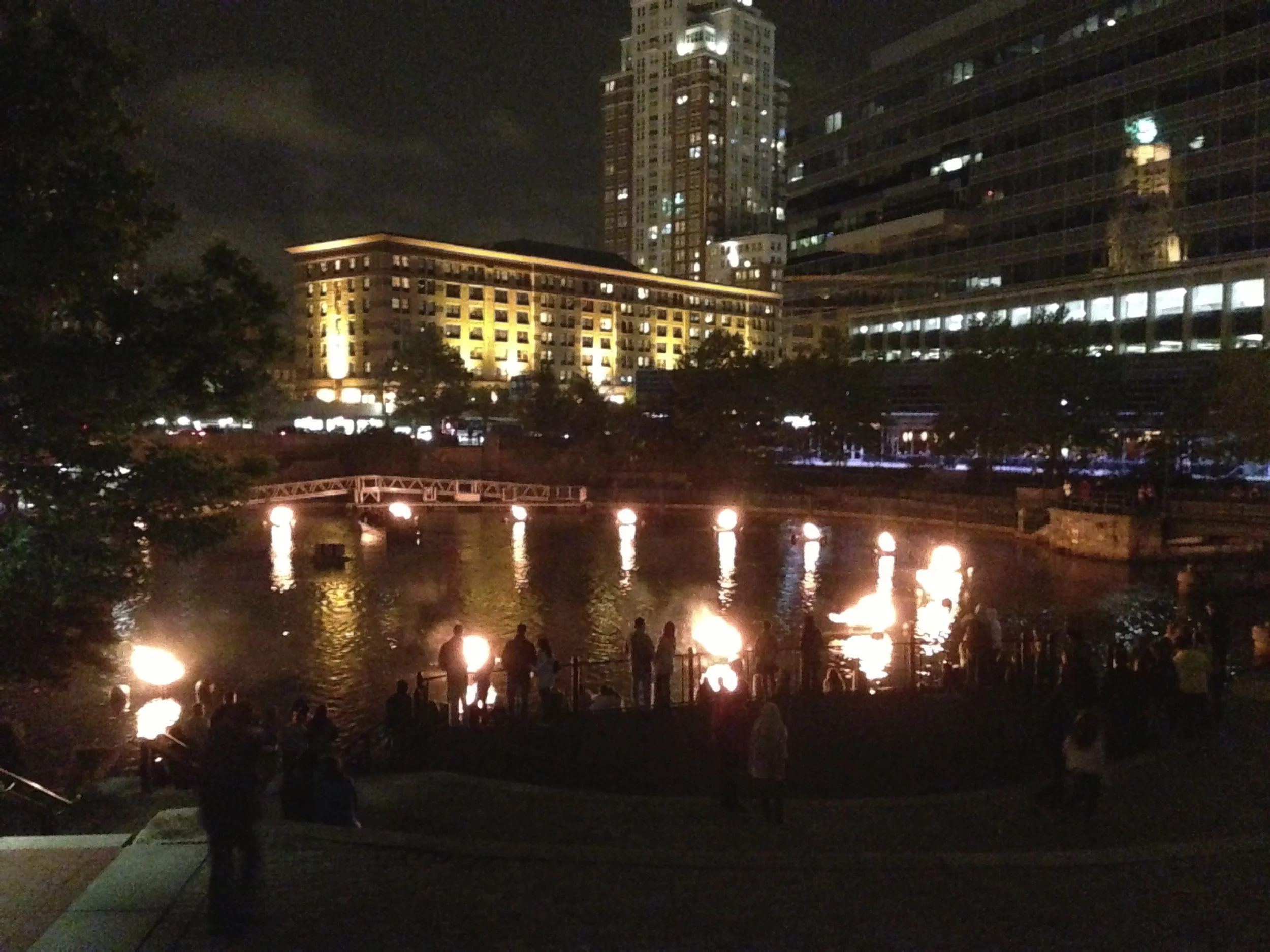 Photo from a typical night at WaterFire