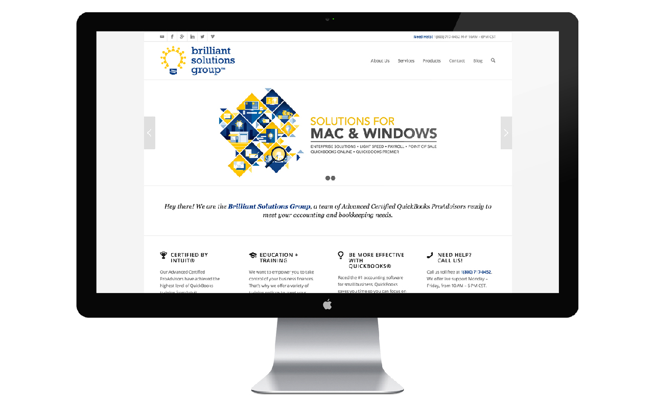 Brilliant Solutions Group Website Design