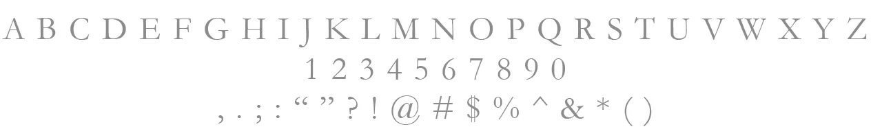 Primary Typeface / Adobe Garamond Pro