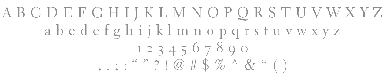 Primary Typeface / Electra