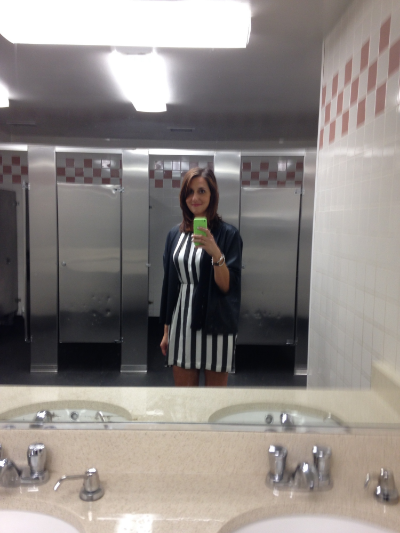 My first bathroom selfie. No, it will not ever appear on my Tinder profile. 