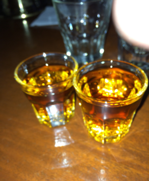 The original shot glasses from David's Instagram video.