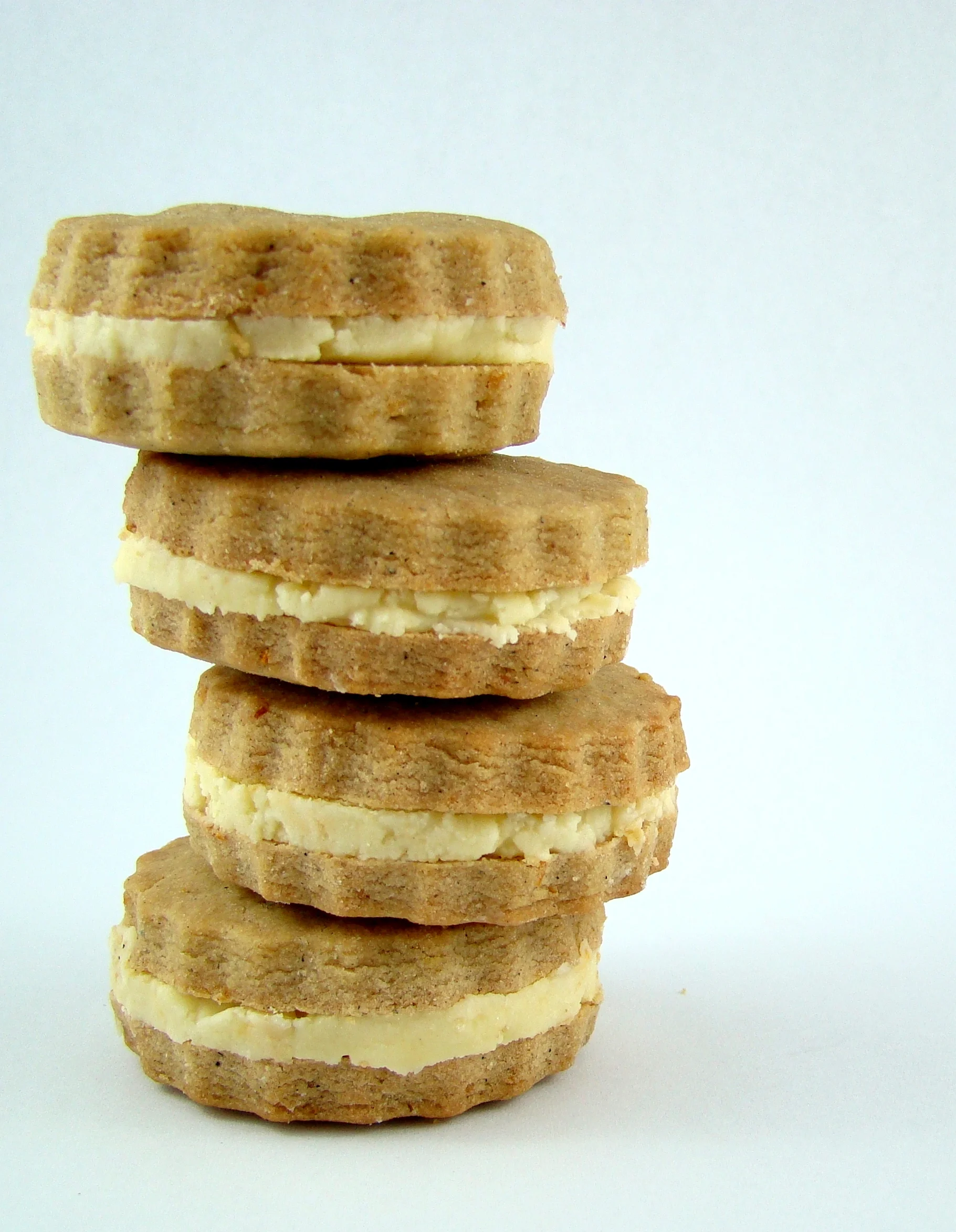 Orange, Cardamom and White Chocolate Sandwich Cookies