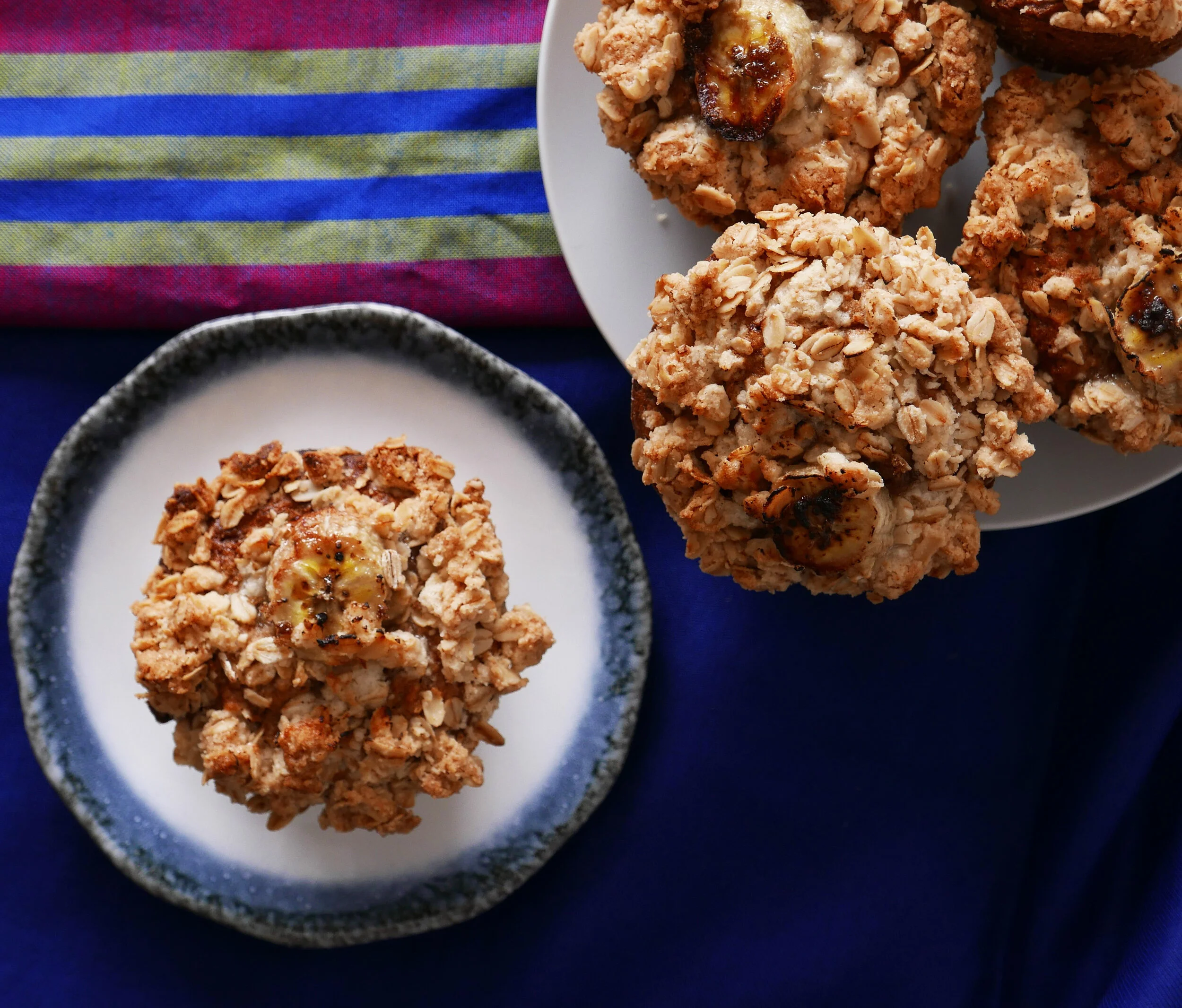 Banana and Oat Crumble Muffins