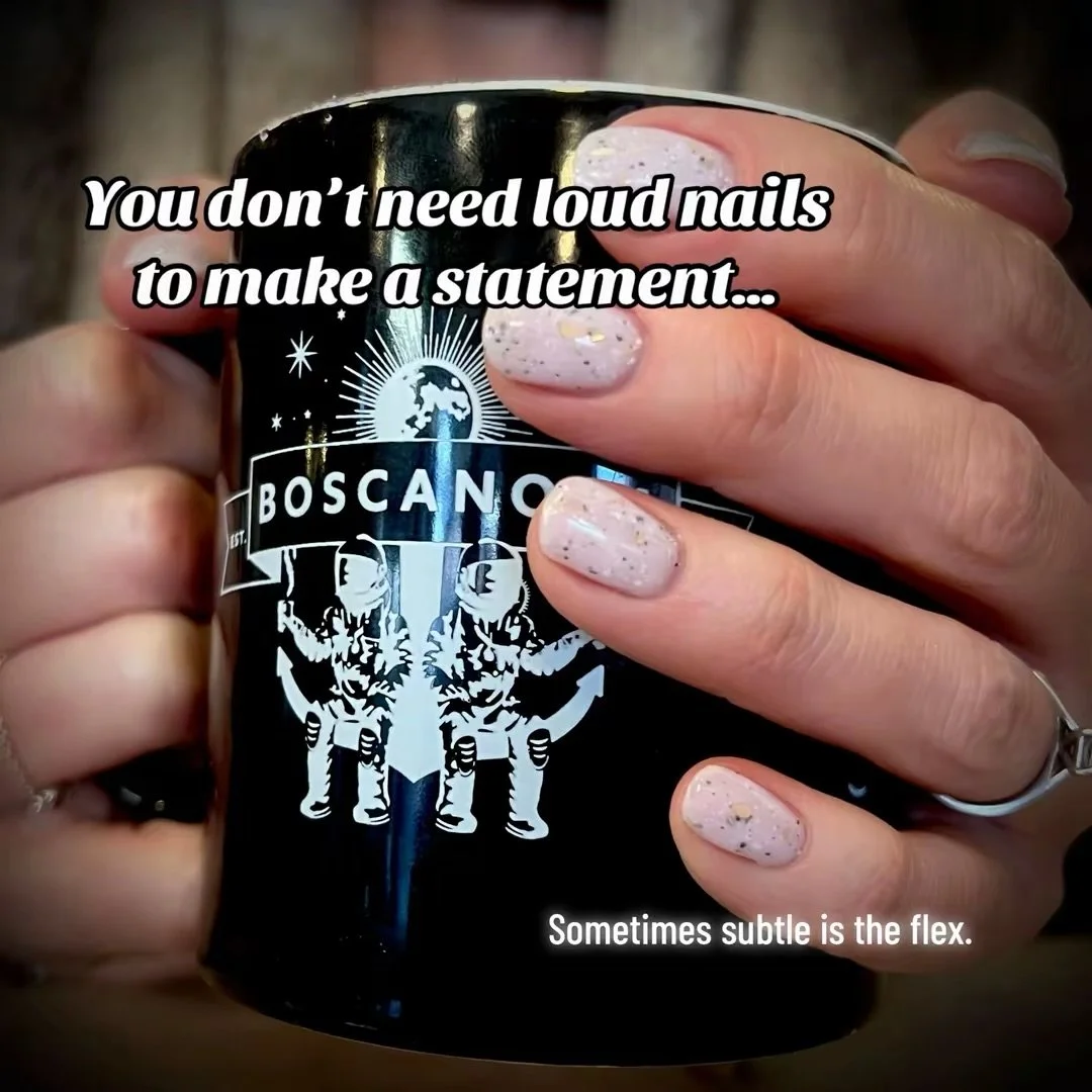 You don&rsquo;t need loud nails to make a statement&hellip;
but sometimes it helps 😏

From soft, speckled neutrals to bold colour and playful prints, this is your reminder that &ldquo;something simple&rdquo; is very open to interpretation &mdash; an