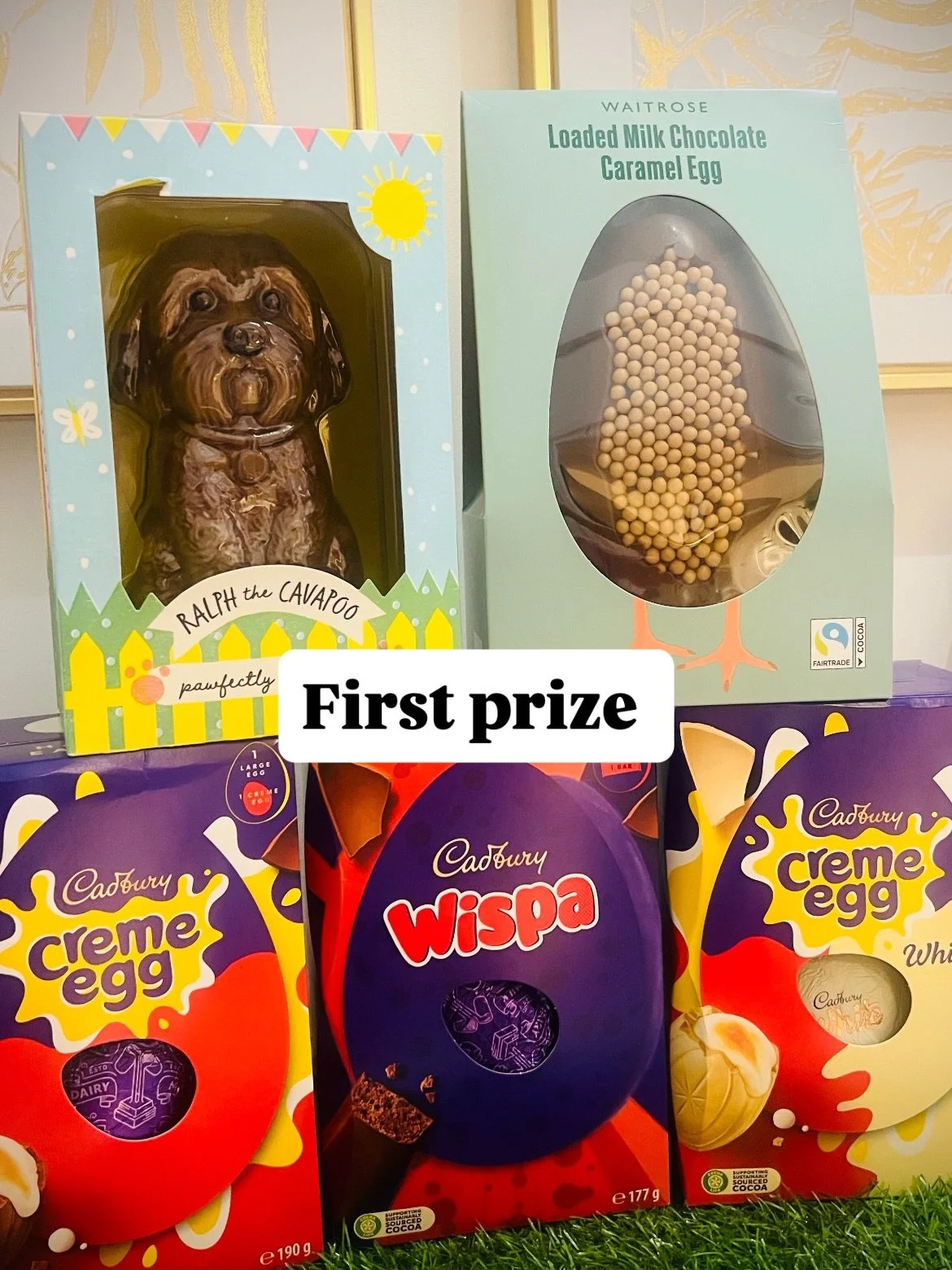 Here&rsquo;s your chance to win Easter! 🐣 

My lovely mum has kindly donated a huge Easter egg haul and you could win it all and support a good cause! 

Tickets are only &pound;1 or &pound;4 for a strip (one free play) 

Comment below if you would l