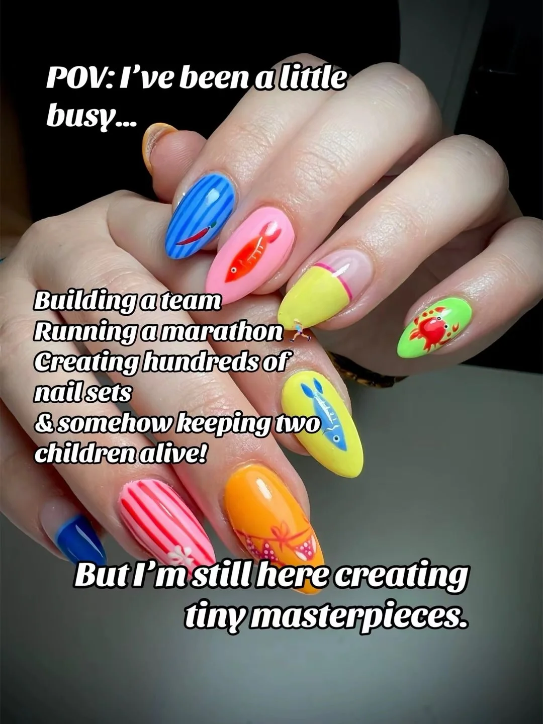 I&rsquo;ve been a bit quiet on here lately&hellip; 🙈

Life has been life-ing.

Between running a marathon, being Mum, growing the salon and keeping up with all your gorgeous nail appointments, social media has definitely taken a back seat for a litt