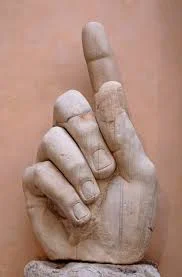 Image from http://en.wikipedia.org/wiki/Colossus_of_Constantine#mediaviewer/File:Hand_Constantine_Musei_Capitolini_MC786.jpg