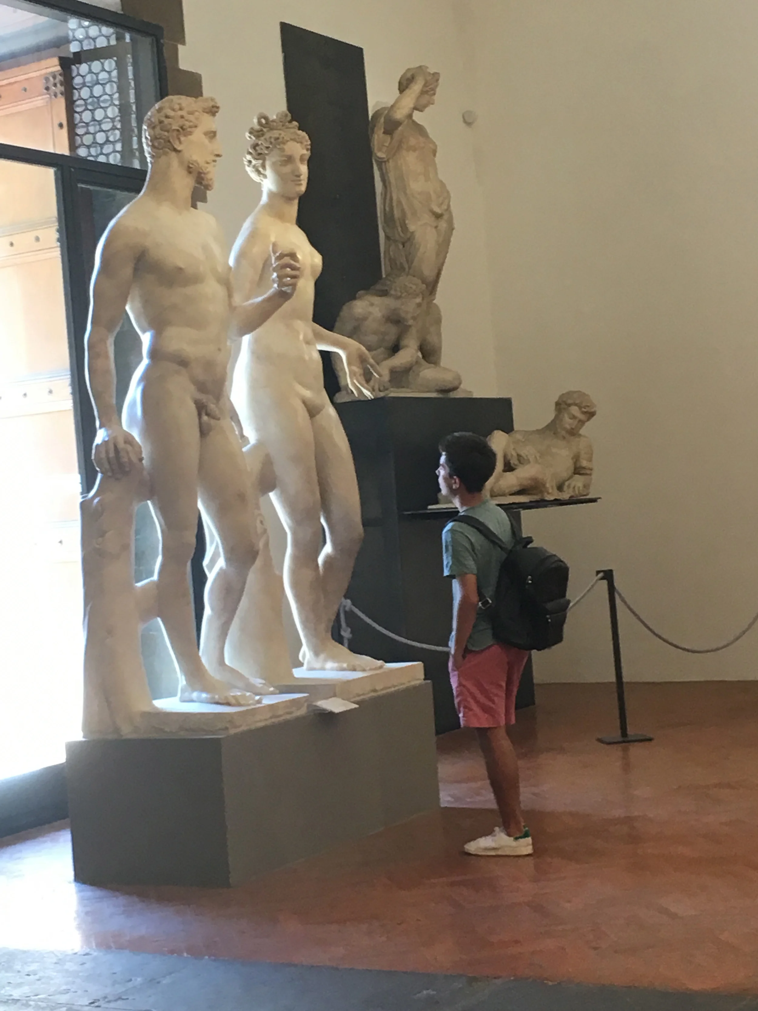 Christian views Adam and Eve in the Bargello