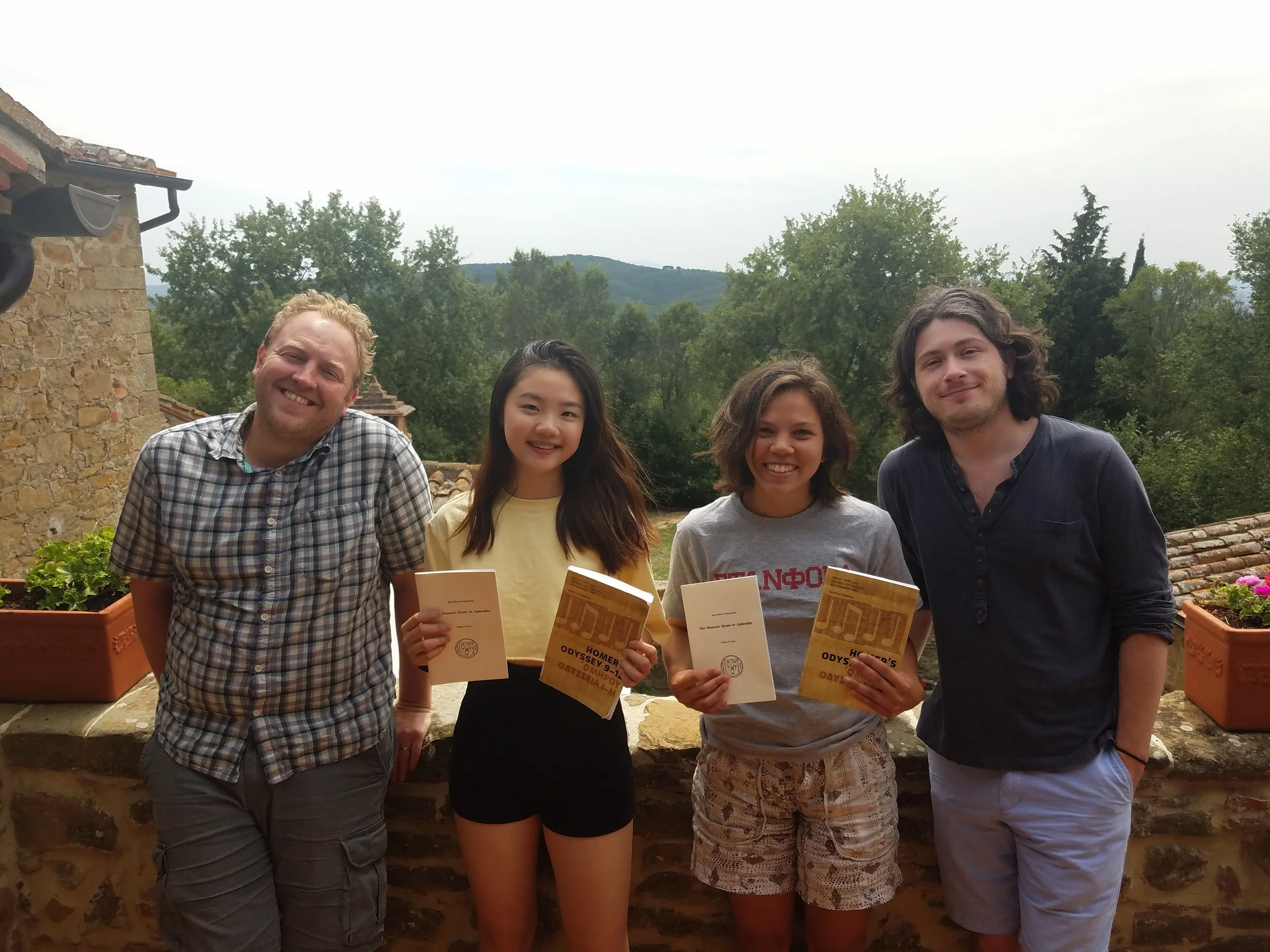 Greek Crew: Jeff Ulrich (our wonderful instructor), Lindsey Chan, Aulden Foltz, and Eric Silver