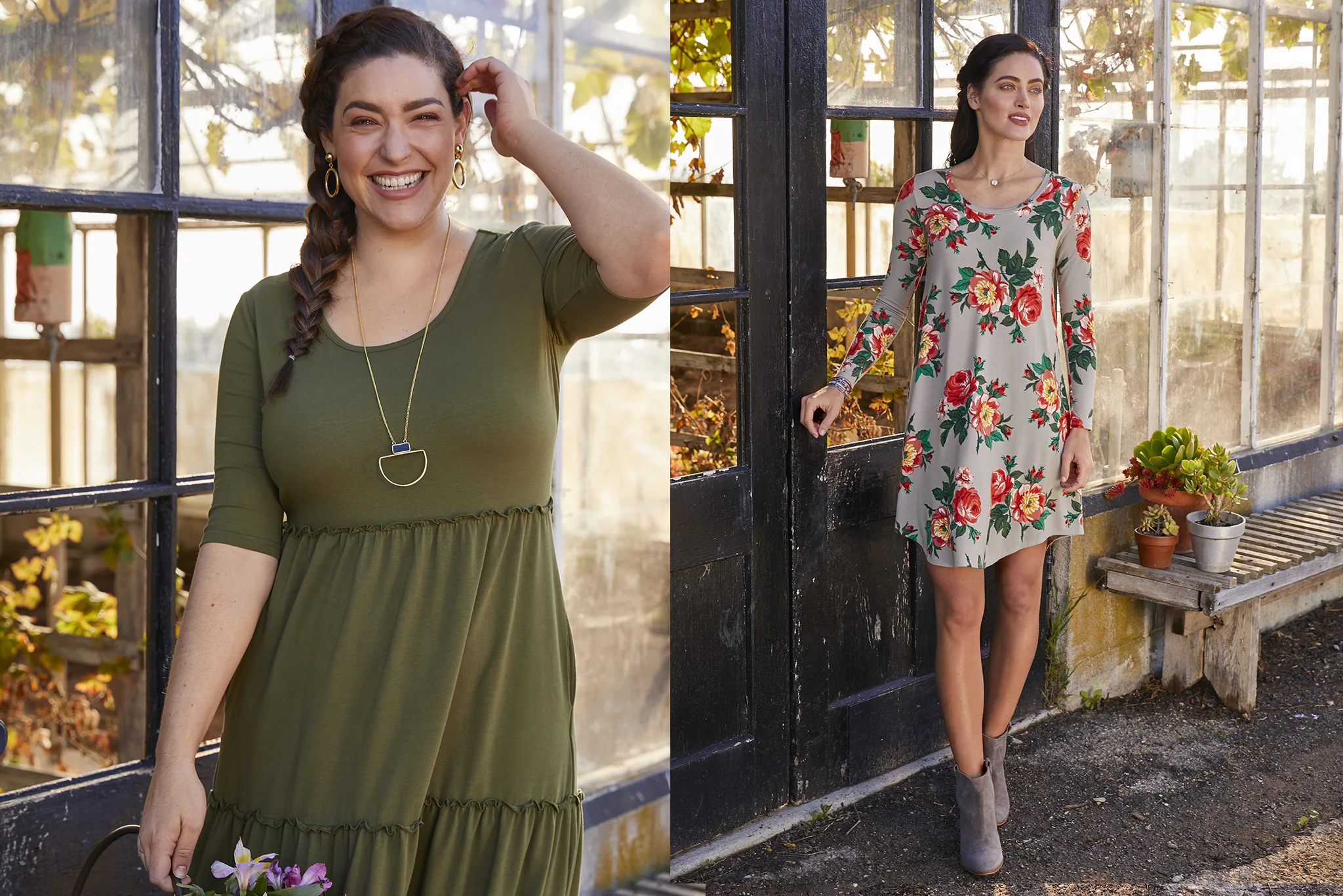 Green and Floral Dresses.jpg