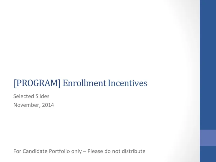 PDF of Selected Slides