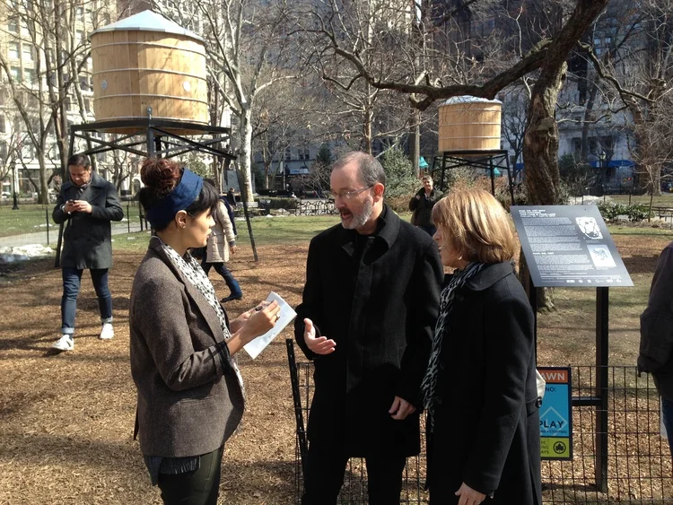 Intercept interviews in Bryant Park
