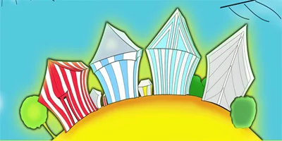 To add to it's fantastic vacation destination resort themed environment, a Tent City was constructed in 1900. For a few dollars a week, families could stay  in Tent City, Complete with bathing facilities, carnival booths, a Ferris Wheel an…