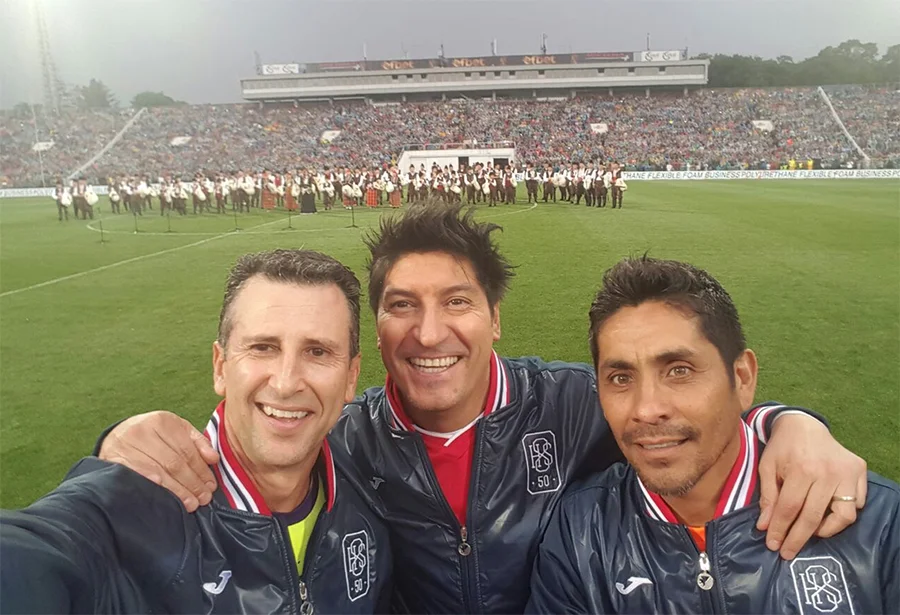 Felix, Ivan Zamorano and Jorge Campos