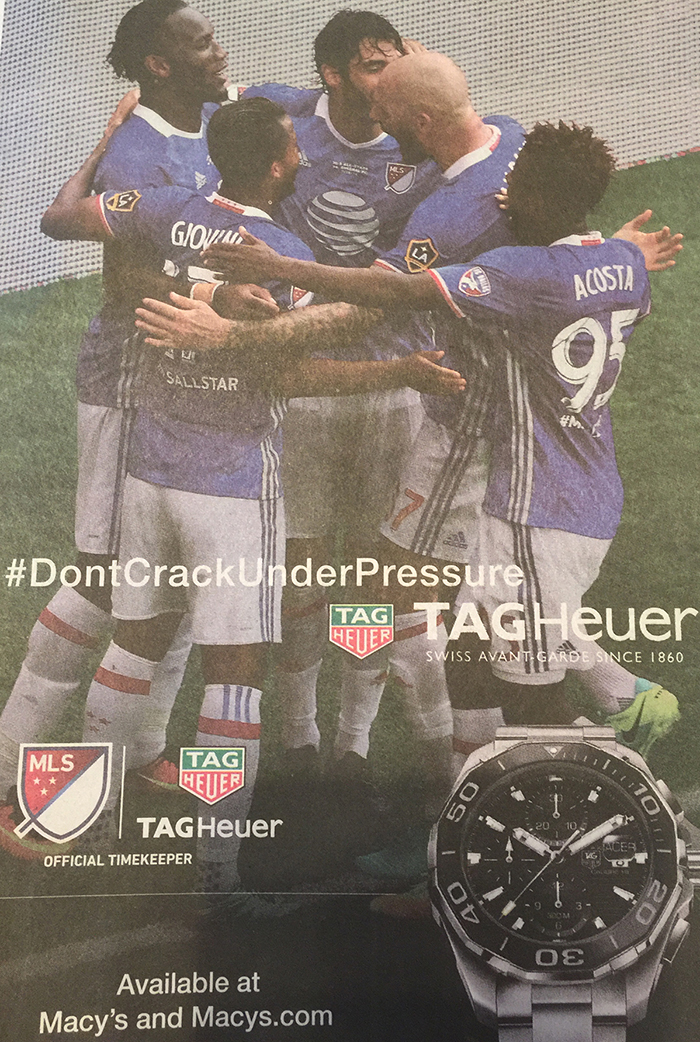 TAG Heuer, Giovani dos Santos, MLS Team