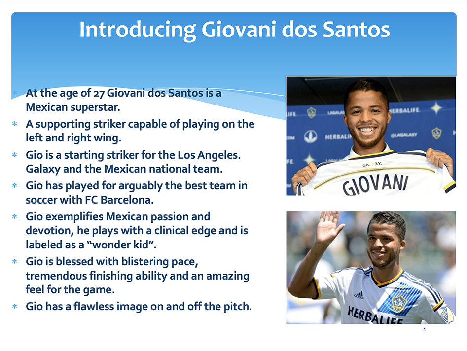 Giovani dos Santos — Shine Entertainment Media