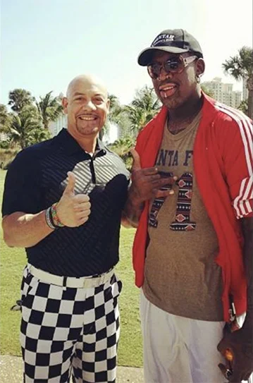 Edgar and NBA legend Dennis Rodman