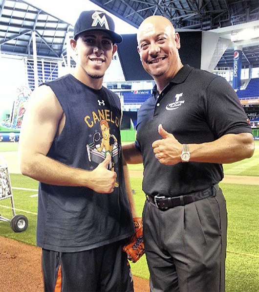 Edgar and Miami Marlins star Jose Fernandez 