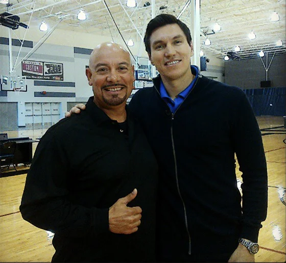 Edgar and retired NBA star Edgardo Najera 