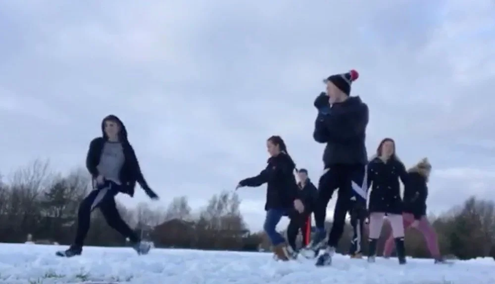 Snow doesn't stop play for Telford performers - with VIDEO