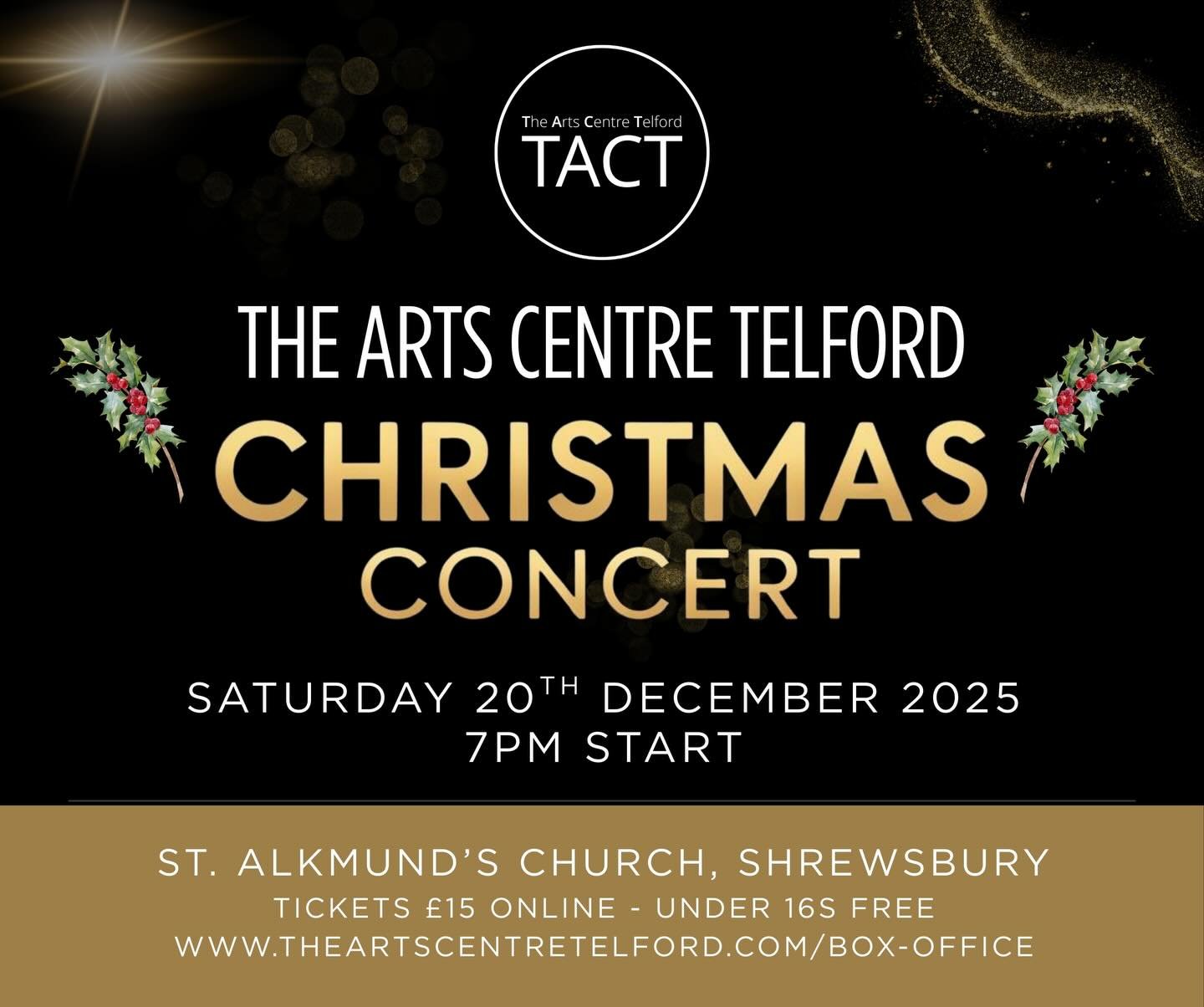 🎄 TACT CHRISTMAS CONCERT 2025 - TICKETS ARE SELLING FAST

🎶 We can&rsquo;t wait for our annual Christmas Concert at St. Alkmund&rsquo;s Church on Saturday 20th December! All four TACT choirs will be singing and it is always a beautiful evening.

🎄