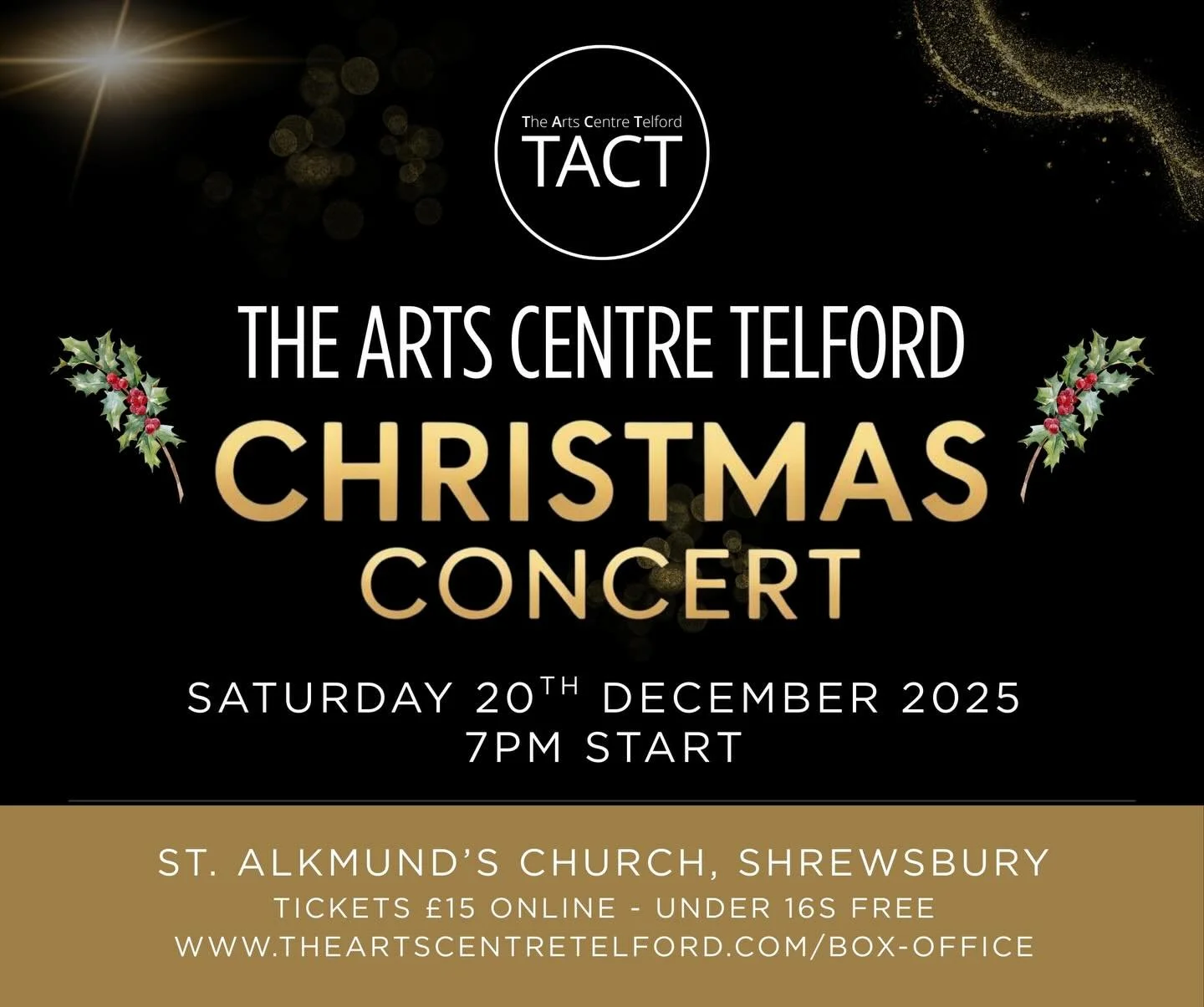 🎄 TACT CHRISTMAS CONCERT 2025 - TICKETS ARE SELLING FAST

🎶 We can&rsquo;t wait for our annual Christmas Concert at St. Alkmund&rsquo;s Church on Saturday 20th December! All four TACT choirs will be singing and it is always a beautiful evening.

🎄
