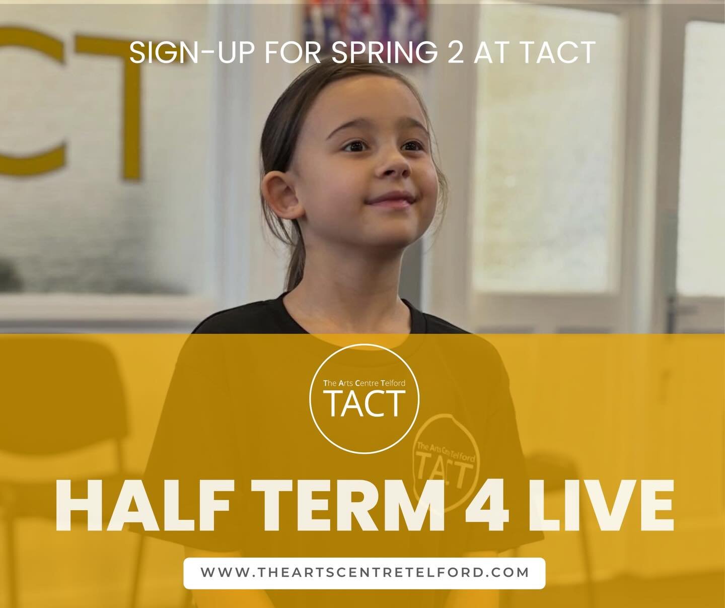 🌟 HALF TERM 4 SIGN-UP IS NOW LIVE AT TACT

✨ We hope you&rsquo;ve all had a lovely, restful half term! We are SO excited to welcome everyone back into the studios from tomorrow and get the music playing, the feet moving and the scripts in hand again