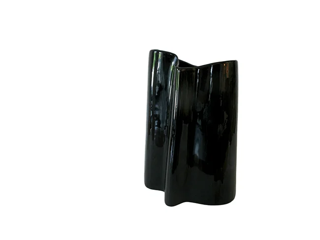Organic ceramic vase: $80