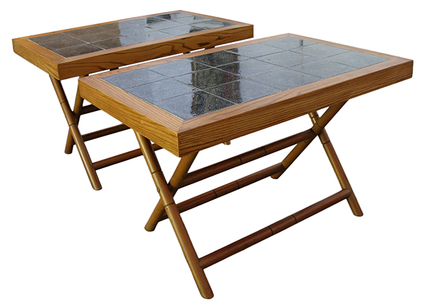 Tile side tables: $1800 / pair