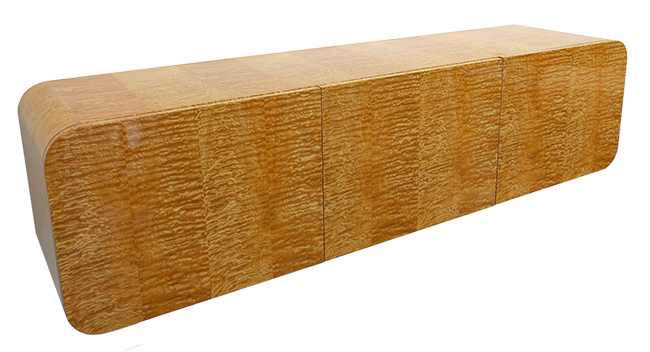 Walnut credenza on black base with brass detailing.jpg