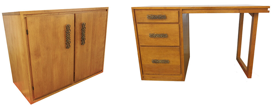Conant Ball desk &amp; cabinet: $1470