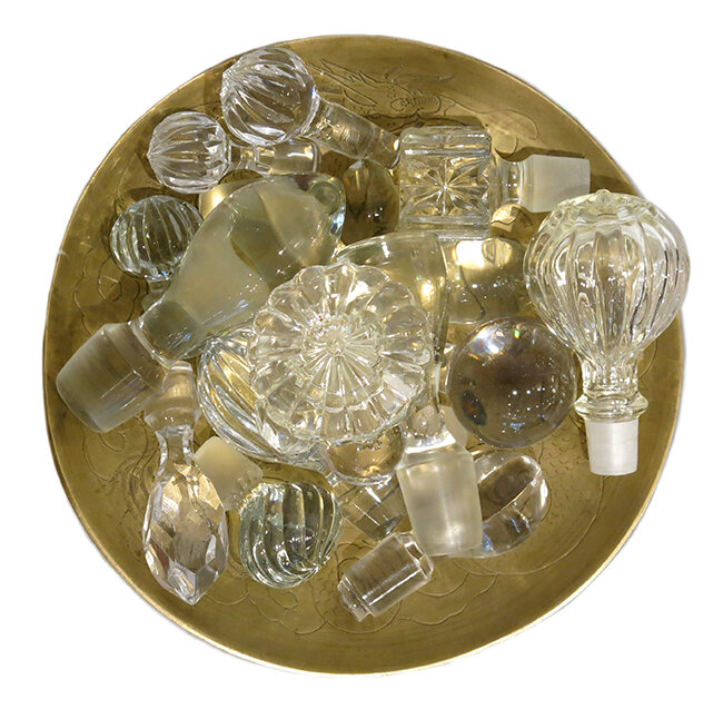 Crystal decanter stoppers: $290