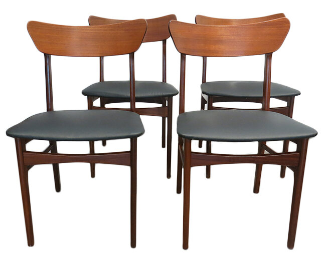 Danish dining chairs: $1900