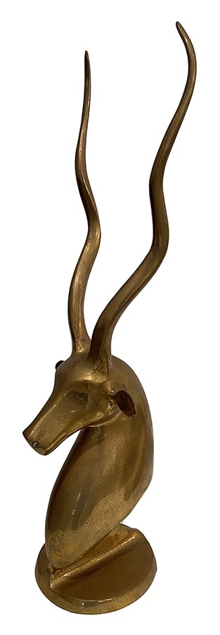 Brass gazelle sculpture: $240