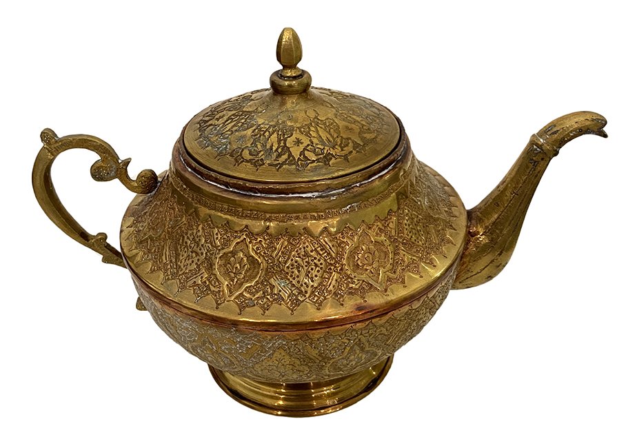 Brass teapot: Sold