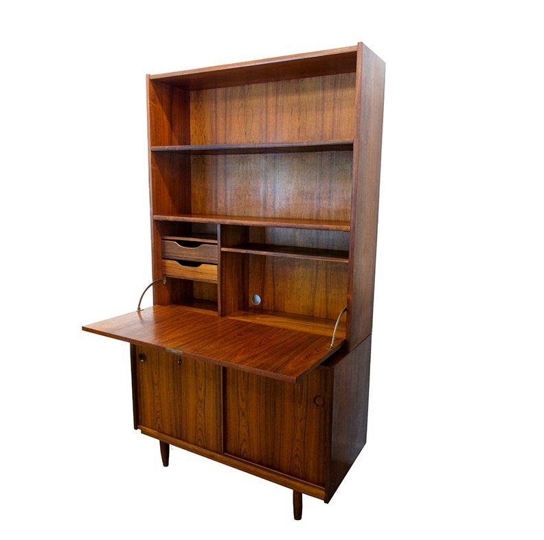 Rosewood cabinet with secretary: $2200