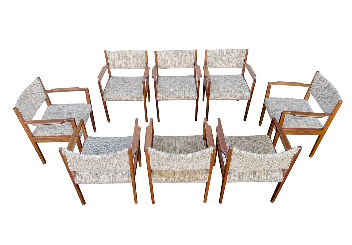 Jens Risom dining chairs: $5600