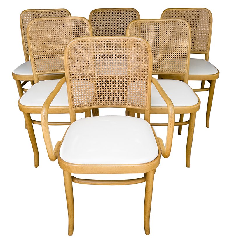 Thonet dining chairs: $3800
