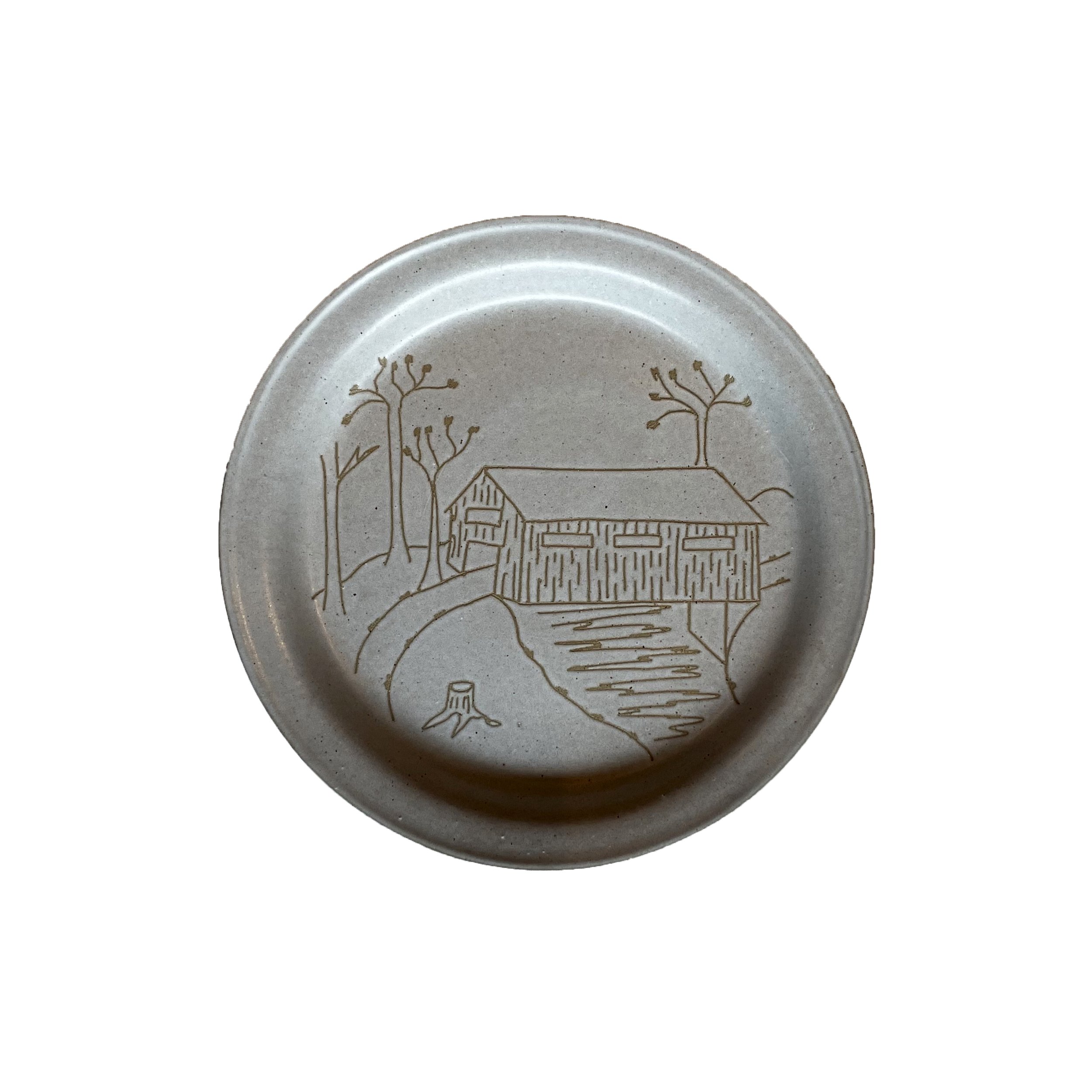 Jane + Gordon Martz Marshall Studios Covered Bridge Plate - $140